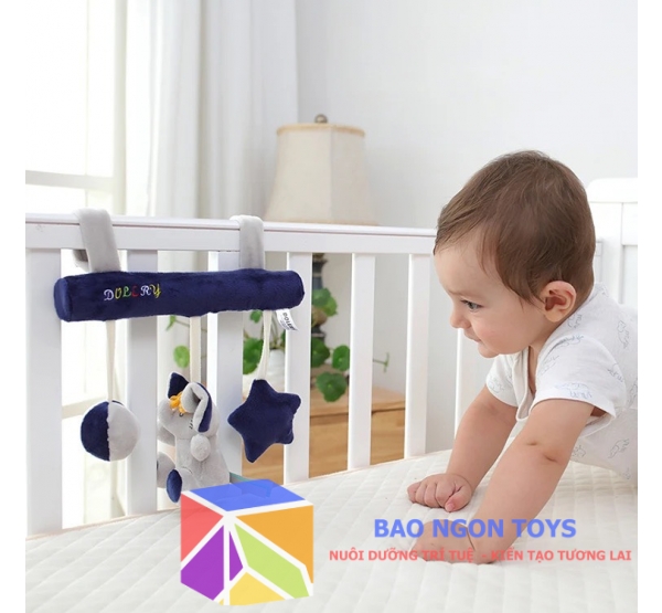 Đồ chơi treo nôi phát nhạc dễ thương dành cho bé sơ sinh, giúp bé phát triển giác quan và vui chơi - BAO NGON TOYS  DV15