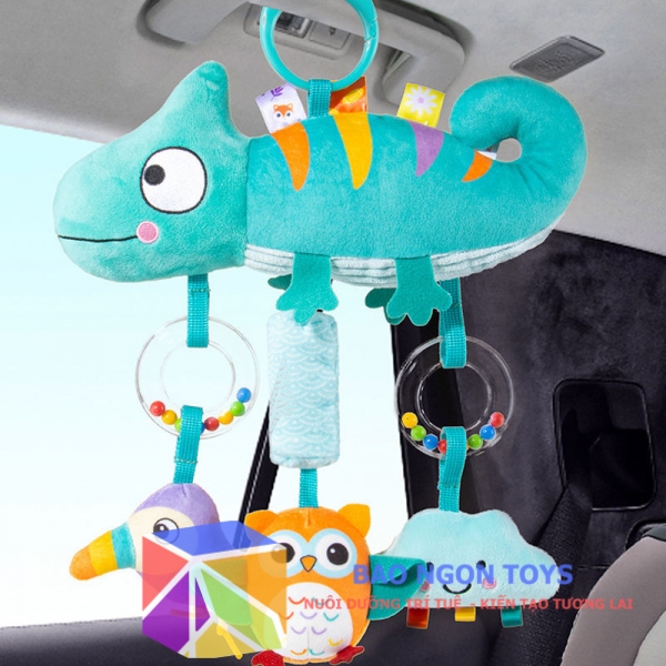 Đồ Treo Xe Đẩy - Treo Nôi Em Bé Hình Động Vật Dễ Thương Đa Chức Năng - BAO NGON TOYS - DV128