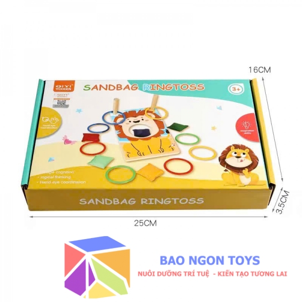 Trò chơi vận động ném vòng và túi đậu, giúp bé vui chơi và giải trí cùng bạn bè DG415