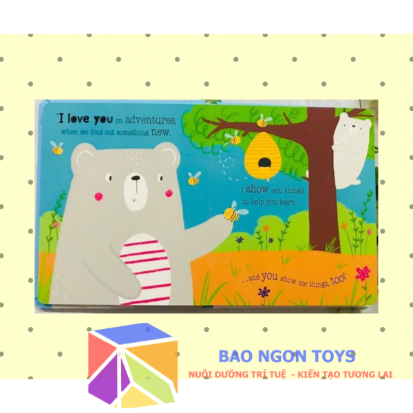 SÁCH TRUYỆN BÌA CỨNG THIẾU NHI TIẾNG ANH, TRUYỆN ĐỌC CHO BÉ TRƯỚC GIỜ ĐI NGỦ - I LOVE YOU, LITTLE ONE - BAO NGON TOYS - BC02