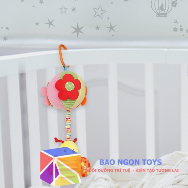 Đồ chơi treo nôi, xe đẩy phát nhạc đa năng dành cho bé sơ sinh, giúp bé phát triển giác quan, đồ chơi an toàn, giáo dục, tương tác BAO NGON TOYS DV113