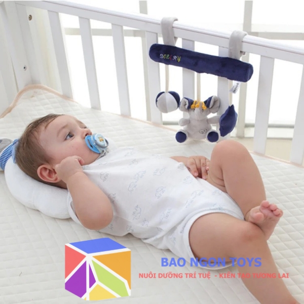 Đồ chơi treo nôi phát nhạc dễ thương dành cho bé sơ sinh, giúp bé phát triển giác quan và vui chơi - BAO NGON TOYS  DV15
