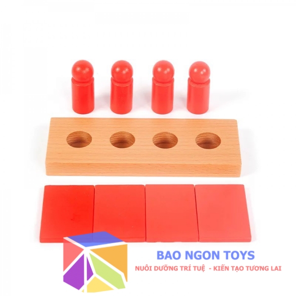 Giáo cụ dạy học Montessori chuẩn quốc tế sắp xếp đậm nhạt giúp bé học phân loại màu sắc đơn giản - BAO NGON TOYS - DG187