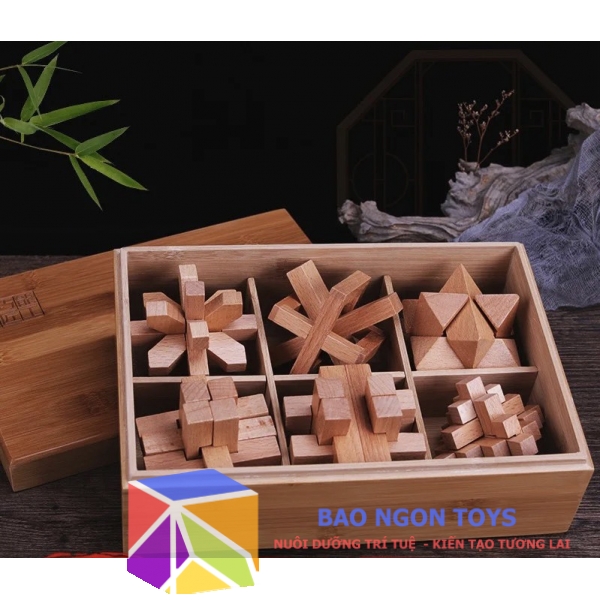 Đồ chơi trí tuệ giải mã câu đố khóa Khổng Minh dành cho trẻ em và người lớn giúp phát triển trí tuệ và kỹ năng giải quyết vấn đề DG294
