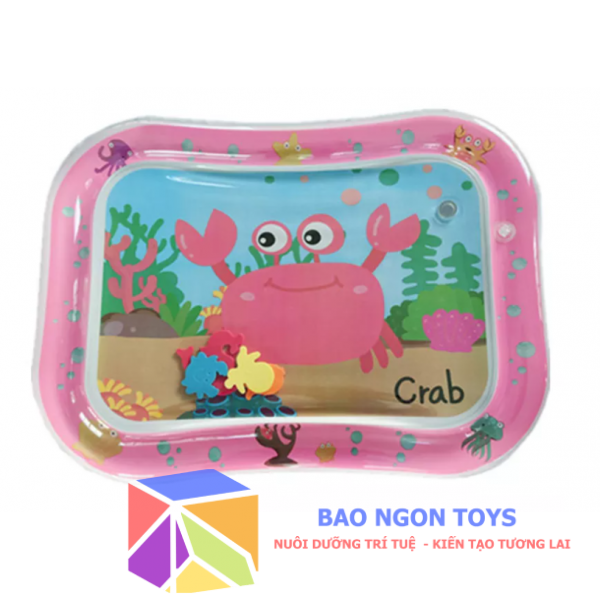 Thảm nước Tummy time cho bé nằm chơi giúp bé tập nằm sấp, tập bò, trườn, đồ chơi vận động quan trọng cho bé sơ sinh - BAO NGON TOYS - VD01
