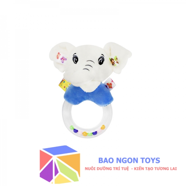 Đồ chơi xúc xắc chút chít tròn động vật dễ thương, đồ chơi âm thanh giúp bé sơ sinh tập cầm nắm  - BAO NGON TOYS - DV96