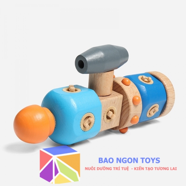 ĐỒ CHƠI DIY, SET ĐỒ CHƠI LẮP RÁP MÔ HÌNH XE 33 CHI TIẾT GIÚP BÉ PHÁT TRIỂN TRÍ TƯỞNG TƯỢNG, KHẢ NĂNG TƯ DUY - BAO NGON TOYS - DG100B