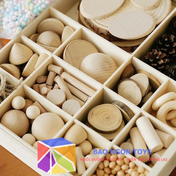 Bộ đồ chơi thủ công sáng tạo từ gỗ giúp bé vui chơi và sáng tạo nghệ thuật, phát huy trí tưởng tượng, đồ chơi handmade, diy cho trẻ - BAO NGON TOYS - DG311