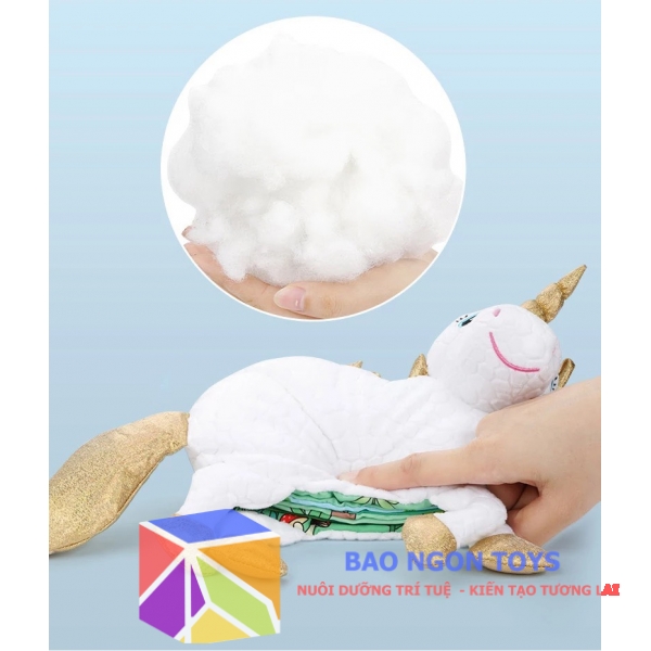 SÁCH VẢI 3D TƯƠNG TÁC THÚ NHỒI BÔNG – NGƯỜI BẠN NHỎ CHO GIẤC NGỦ CỦA BÉ – BAO NGON TOYS - SV68